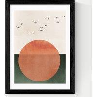 East End Prints Rising Sun Framed Art Black