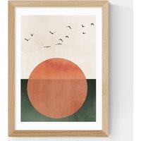 East End Prints Rising Sun Framed Art Natural