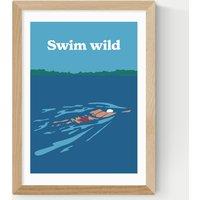 Swim Wild Framed Art