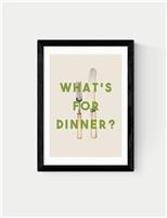 What s For Dinner Framed Art