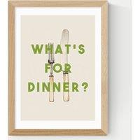 East End Prints What's For Dinner Framed Art Natural