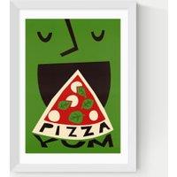 Yum Pizza Framed Art