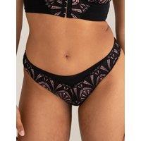 Pour Moi New Romance Emboridery Bikini Knickers Black Mix