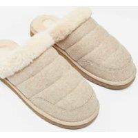 Faux Fur Lined Mule Slippers