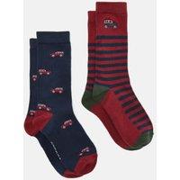 2pk Novelty Cotton Rich Socks