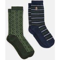 2pk Cotton Rich Socks