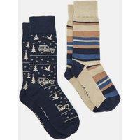 2pk Novelty Cotton Rich Socks