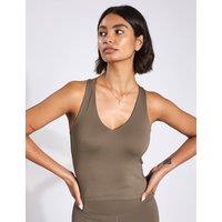 Float Zoe V-Neck Cross Back Fitted Vest Top