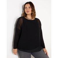 Chiffon Overlay Top