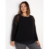 Chiffon Overlay Top