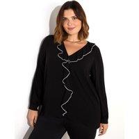 V-Neck Ruffle Top