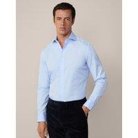 Hackett Slim Fit Pure Cotton Oxford Shirt Blue