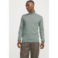 Cotton Rich Funnel Neck Half Zip Jumper