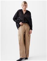 Devor Zebra Popover Blouse