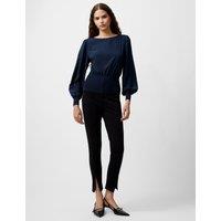 Slash Neck Knitted Top