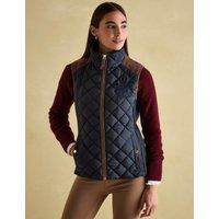 Quilted Funnel Neck Zip Up Gilet