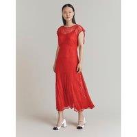 Lace Round Neck Midaxi Dress