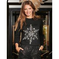 Sequin Snowflake Jumper