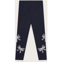 Cotton Rich Sequin Bow Leggings (3-13 Yrs)