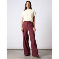 Pinstripe Wide Leg Trousers