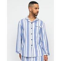 Pure Cotton Striped Revere Pyjama Top
