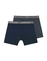 2 Pack Cotton Modal Striped & Plain Boxers