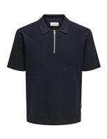 Pure Cotton Half Zip Polo Shirt