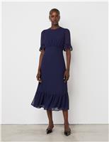 Chiffon Midi Tiered Dress