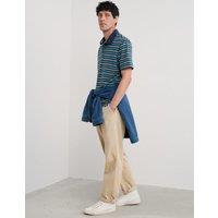 Pure Cotton Striped Polo Shirt