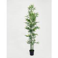 7ft Artificial Green Stem Bamboo in Pot