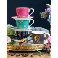 Set of 4 Chelsea Espresso Cups & Saucers
