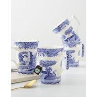 Set of 4 BIue Italian Mugs
