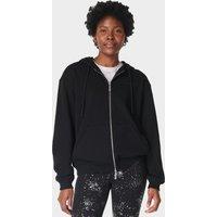 Revive Cotton Rich Zip Up Relaxed Hoodie