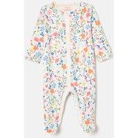 Pure Cotton Floral Pony Sleepsuit (0-18 Mths)