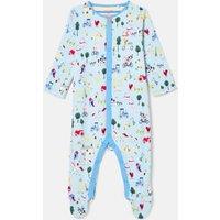 Pure Cotton Printed Sleepsuit (0-18 Mths)