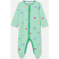 Pure Cotton Striped Animal Sleepsuit (0-18 Mths)