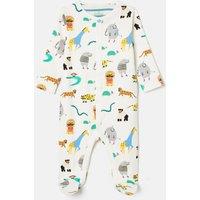 Pure Cotton Safari Animal Sleepsuit (0-18 Mths)