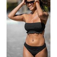 Pour Moi Santa Monica Non Wired Strapless Tummy Control Tankini Black