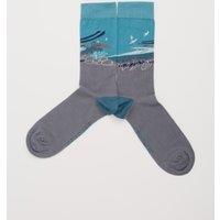 Seascape Cotton Rich Socks