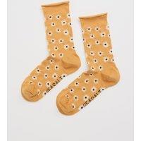 Floral Ankle High Socks