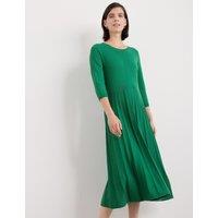Knitted Midi Jumper Dress with Merino Wool