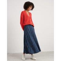Coton Rich Polka Dot Midaxi A-Line Skirt