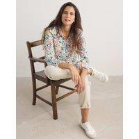 Pure Cotton Floral Collared Shirt