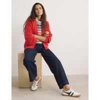 Pure Cotton Ribbed V-Neck Cardigan