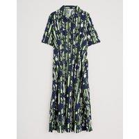 Pure Cotton Floral Midi Shirt Dress