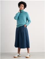 Pure Cotton Textured Crew Neck Jumper