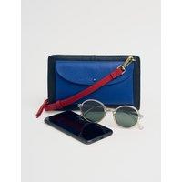 Leather Multi Pocket Cross Body Bag