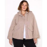 Hooded Short Raincoat