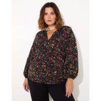 Floral V-Neck Blouse