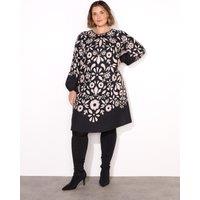 Floral Knee Length Shift Dress